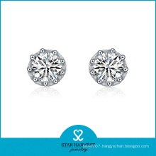 New 2014 Silver Earring Jewellery with Logo Design (E-0086)